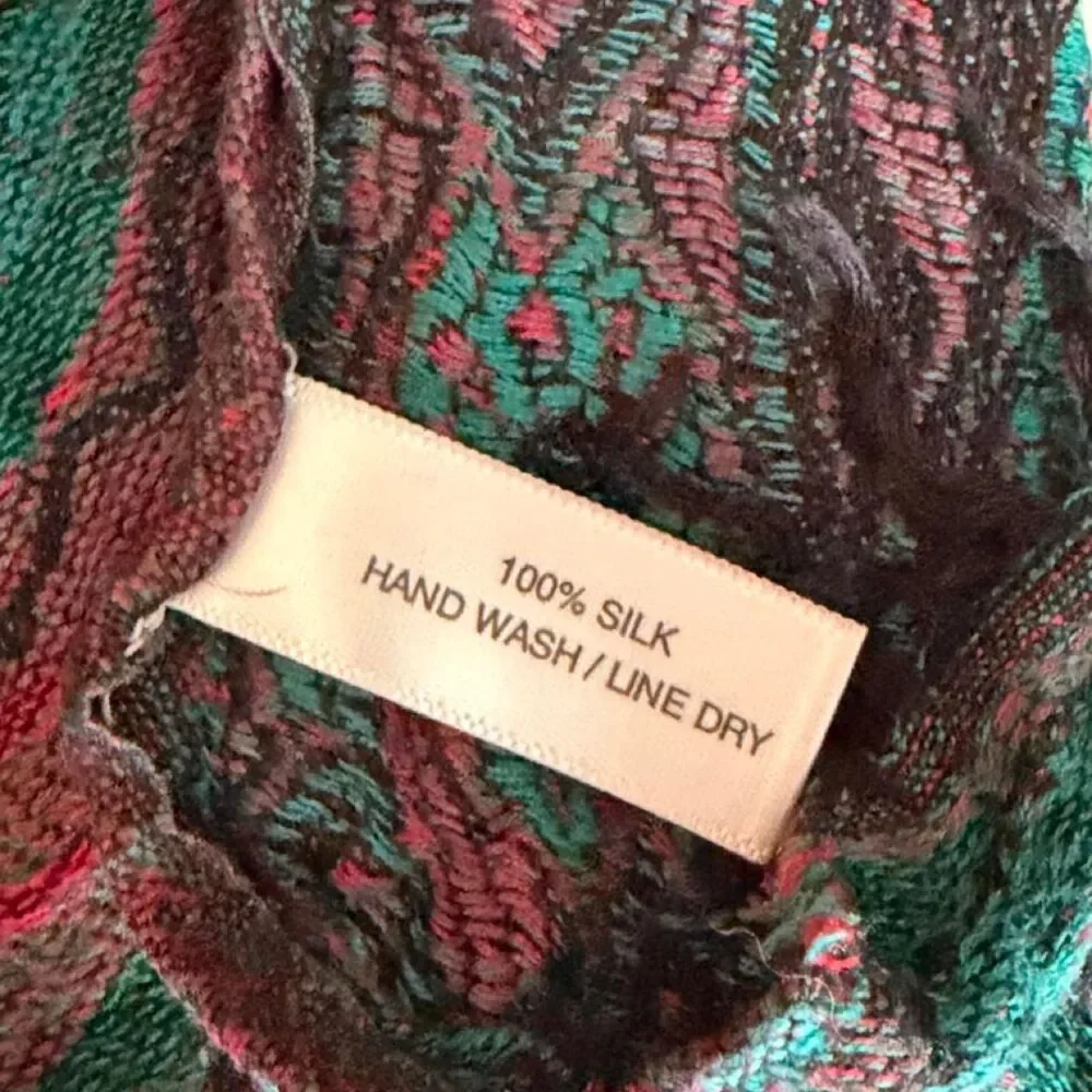 Naturally Knotty 100% Silk Paisley Scarf